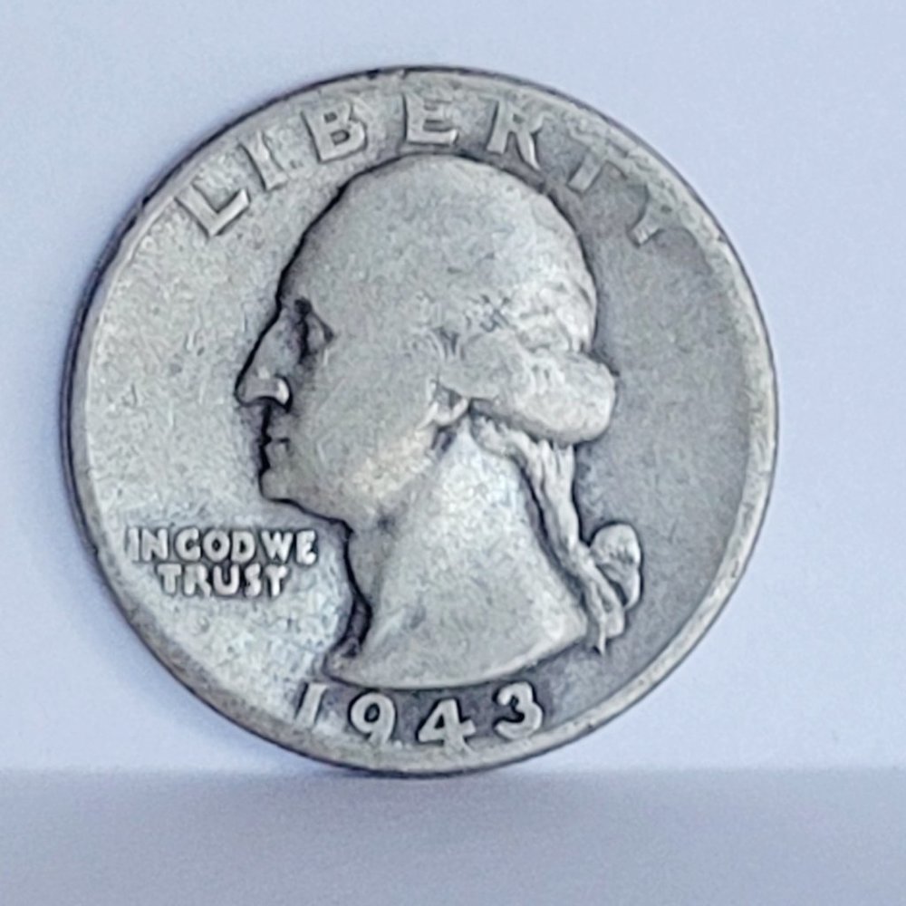 SOLD 1943 Washington Quarter Philadelphia Mint Silver Coin - Picture 1 of 2